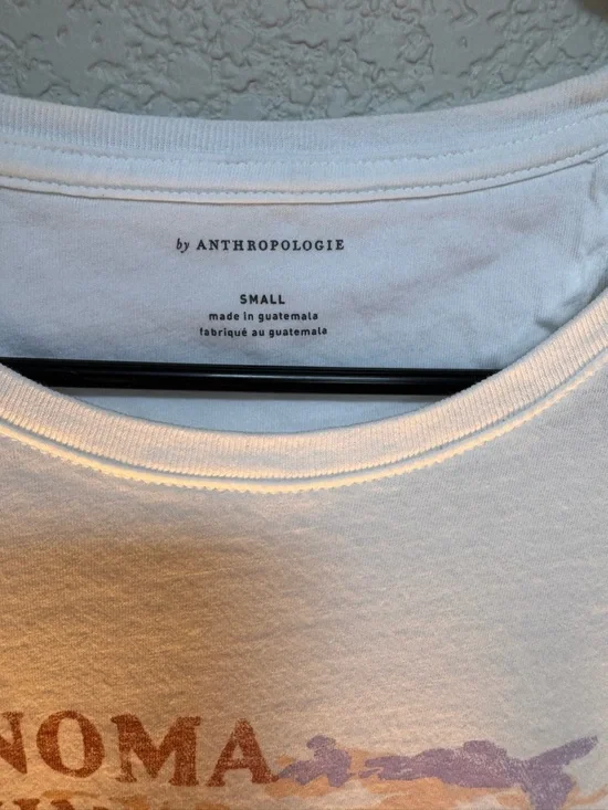 Anthropologie Sonoma County Graphic Tee Women’s S 100% Cotton - Picture 4 of 6